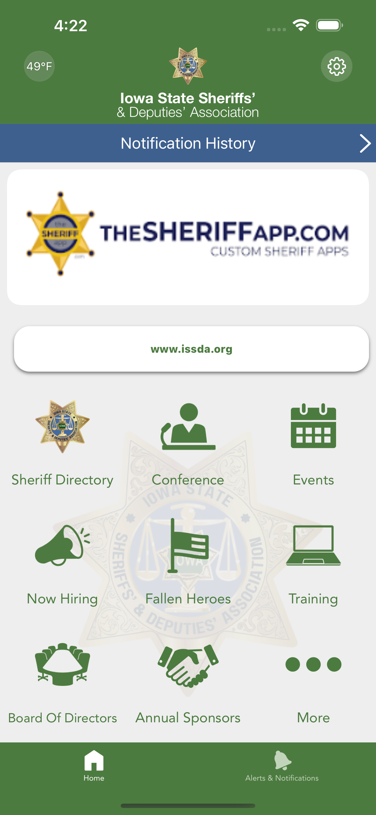 Iowa State Sheriffs & Deputies