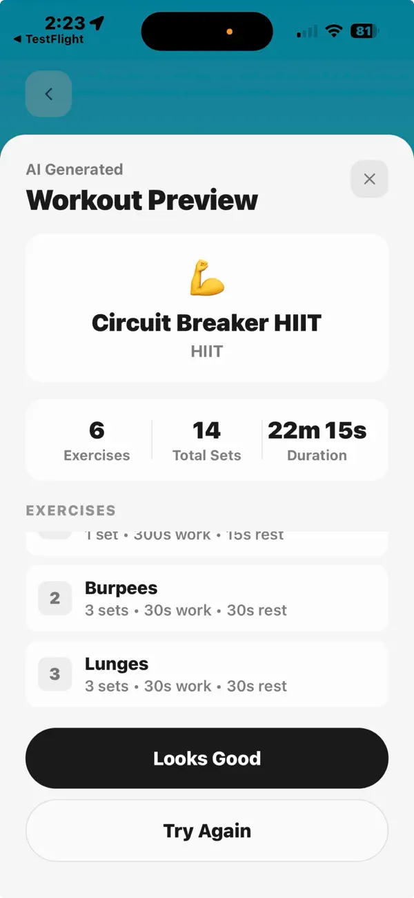 Screenshot #3 pour AI Workout Timer