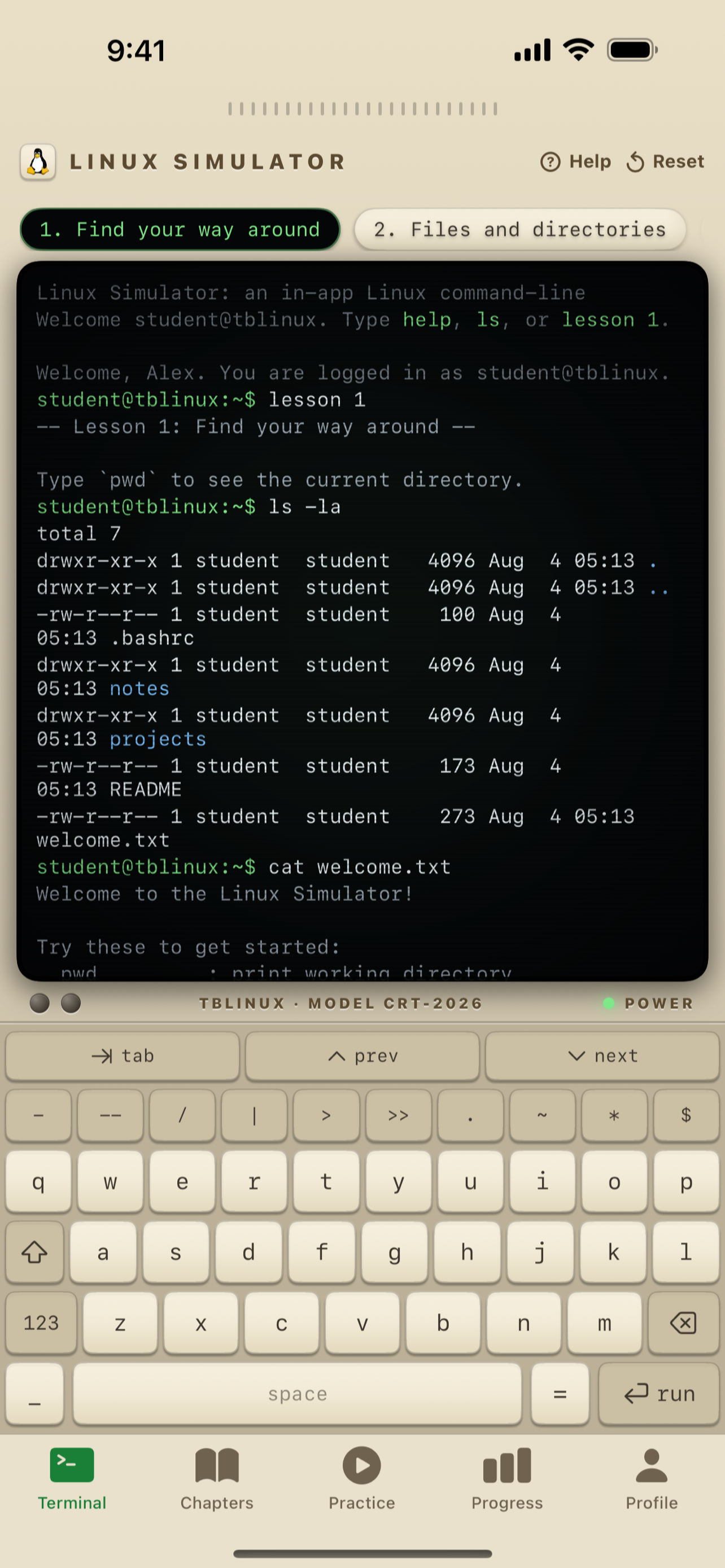 Linux Simulator screenshot 2