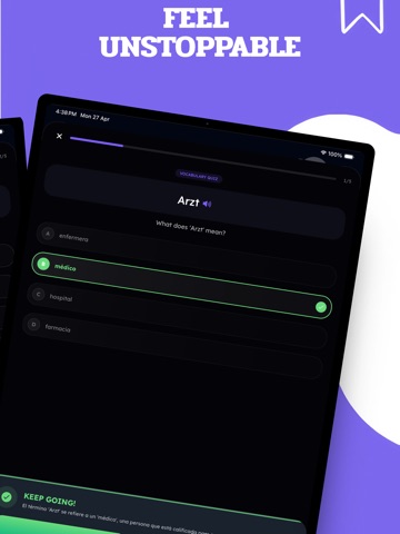 Fluencio: AI Language Learning iPad screenshot