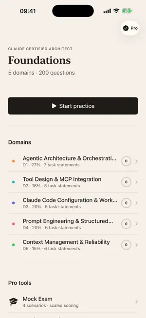Certo - Claude Exam Prep screenshot 1