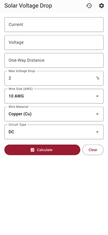 Solar Voltage Drop iPhone screenshot