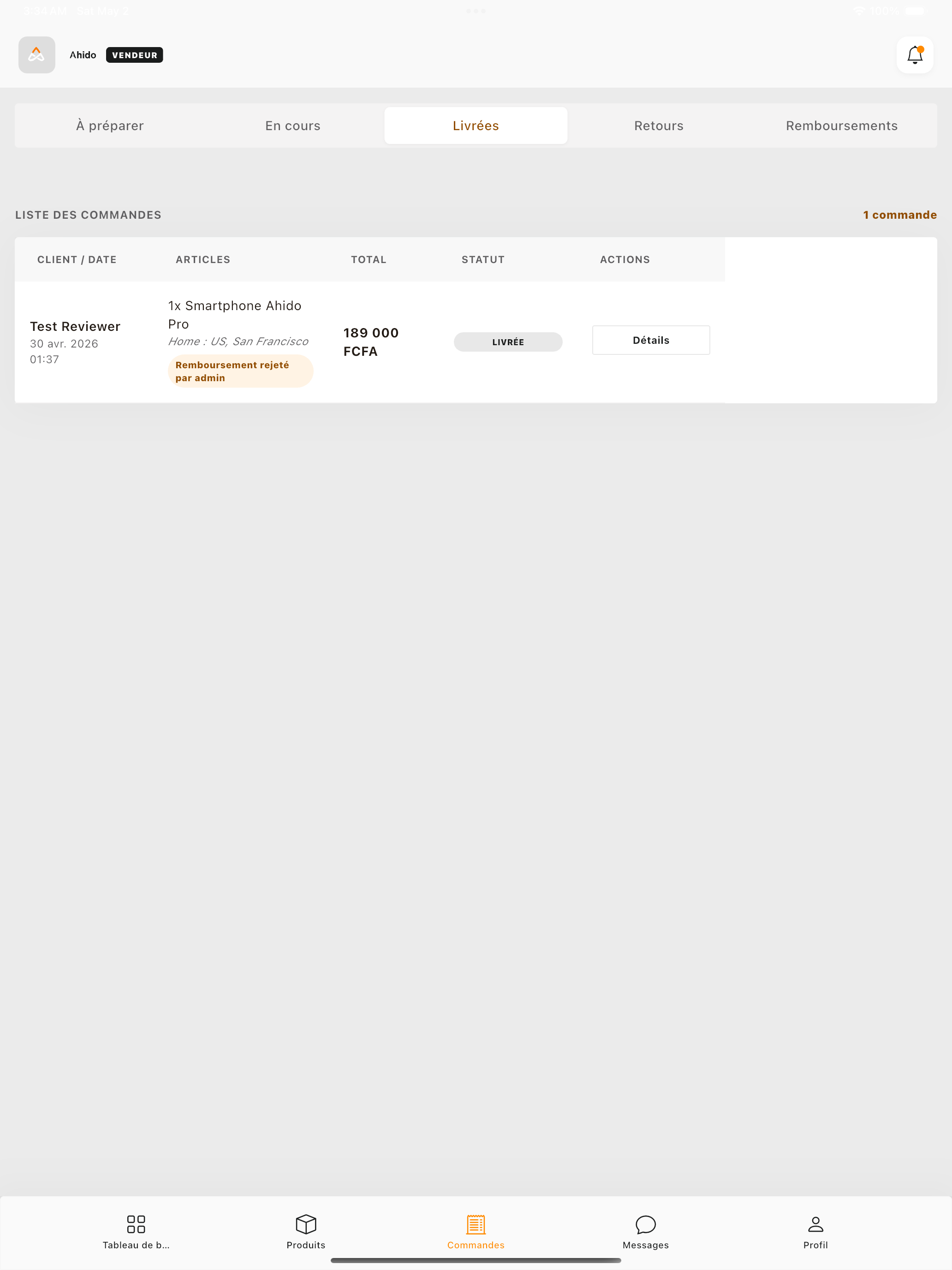 Ahido Vendeur screenshot 10
