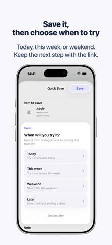 Tryve - Bookmarks into Action Screenshot 2 of 6