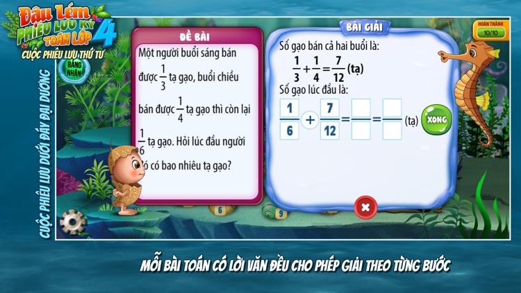 Đậu Lém Phiêu lưu ký - Toán 4 screenshot-7