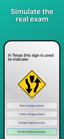 Texas DMV Permit Test・DPS 2026 iPhone screenshot