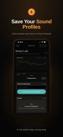 Captura de pantalla de Noise Lab - Focus And Sleep en iPhone 6