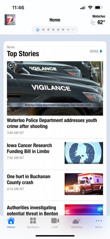 KWWL News 7 iPhone screenshot