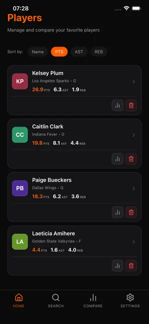My Player Compare: Basketball screenshot 1