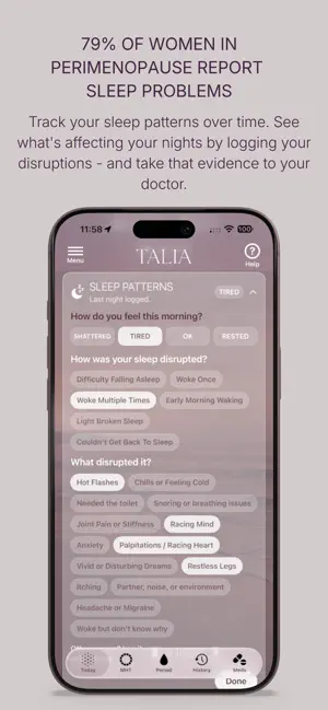 TALIA: Menopause & MHT Tracker screenshot 4