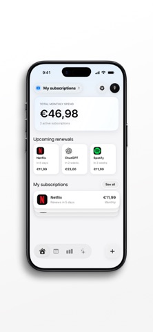 Trackle - Manage Subscriptions Screenshot 1 of 5