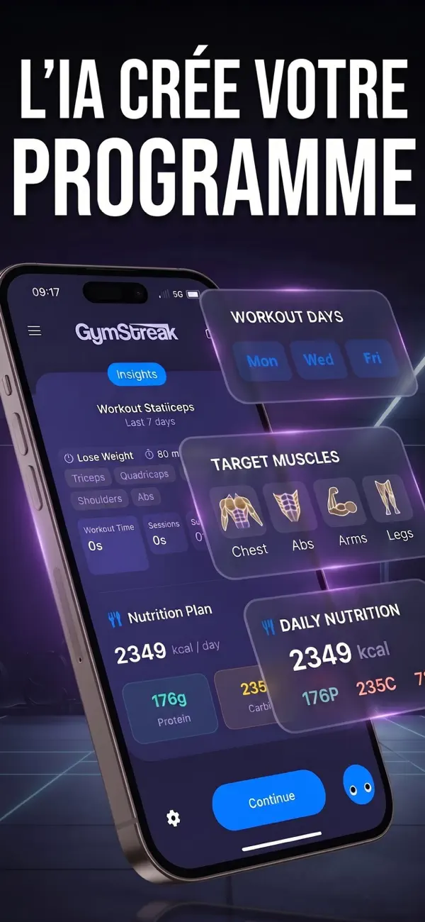Screenshot #2 pour GymStreak: Coach Sportif IA