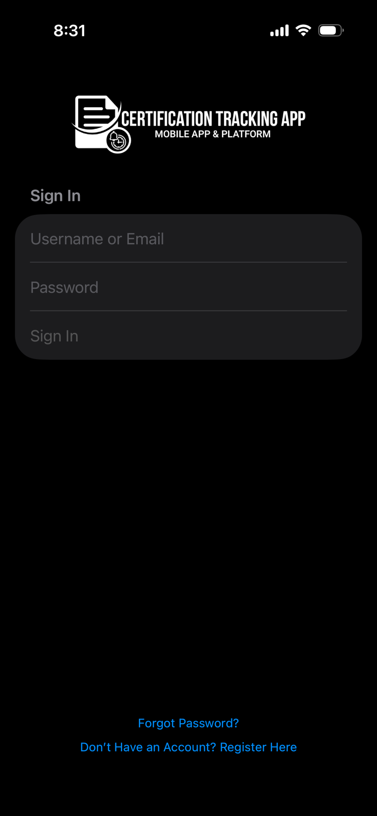 Certification Tracking screenshot 3