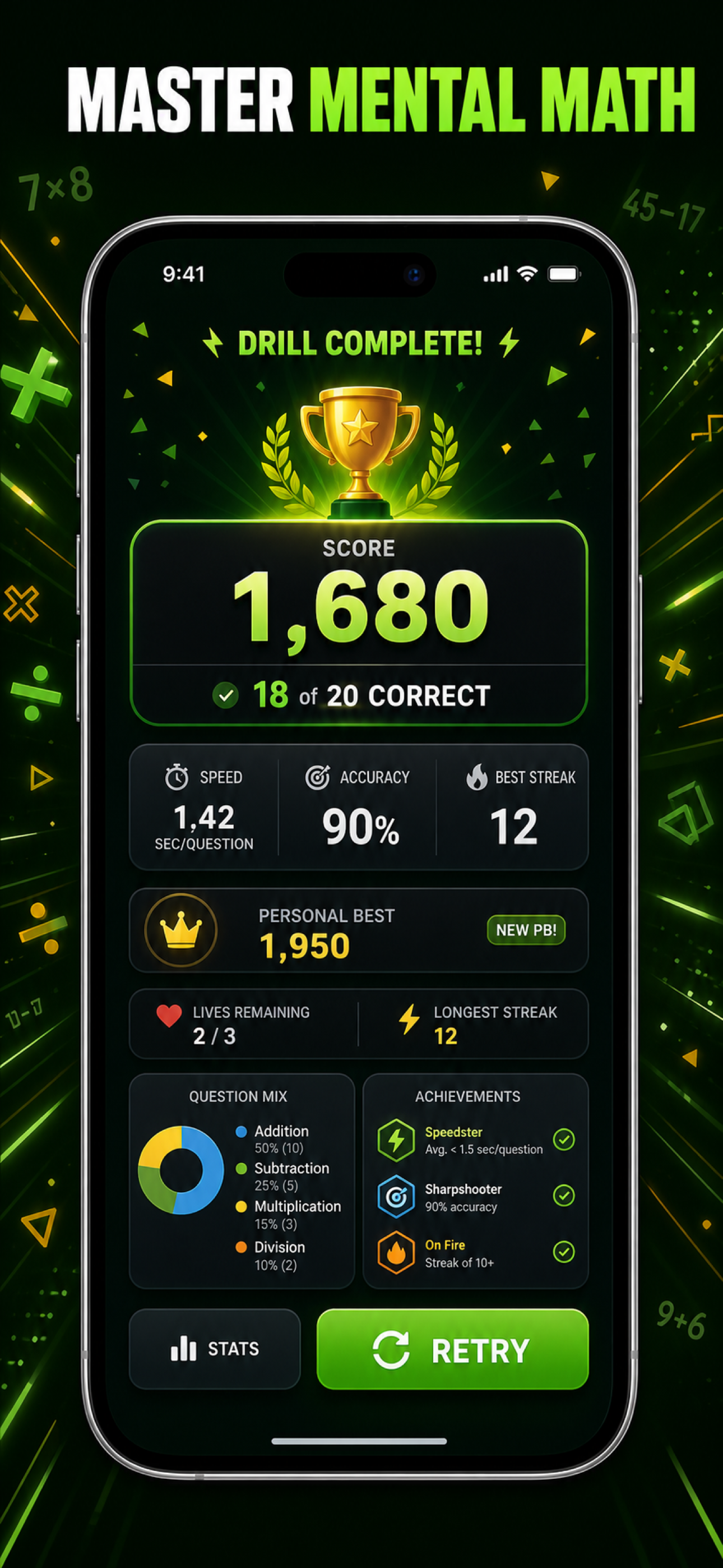 Math Workout: Brain Games screenshot 10