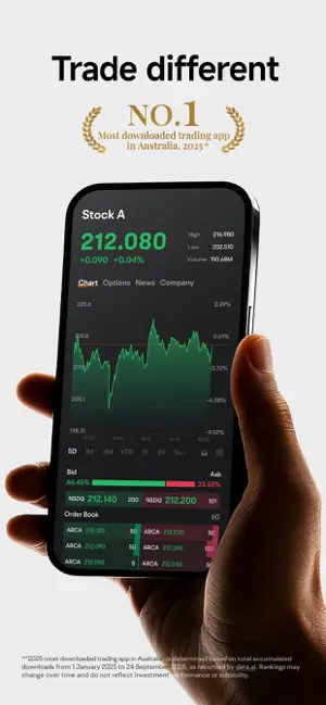 moomoo - Trading & Investing iPhone screenshot 1