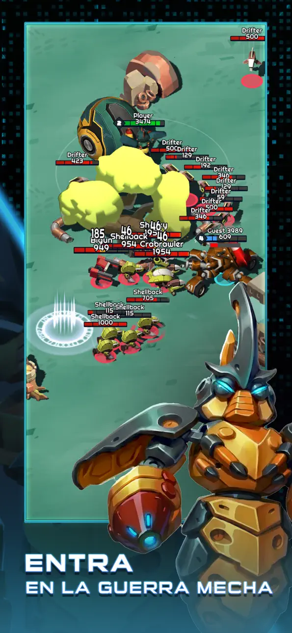 Mybots: Mech Battle Arena iOS Mod IPA screenshot 3 - iOS game interface