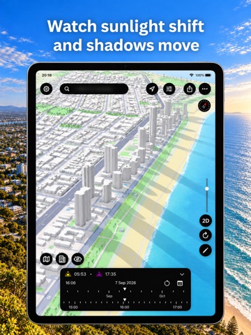 Sun Finder: Solljus & skugga iPad screenshot 1