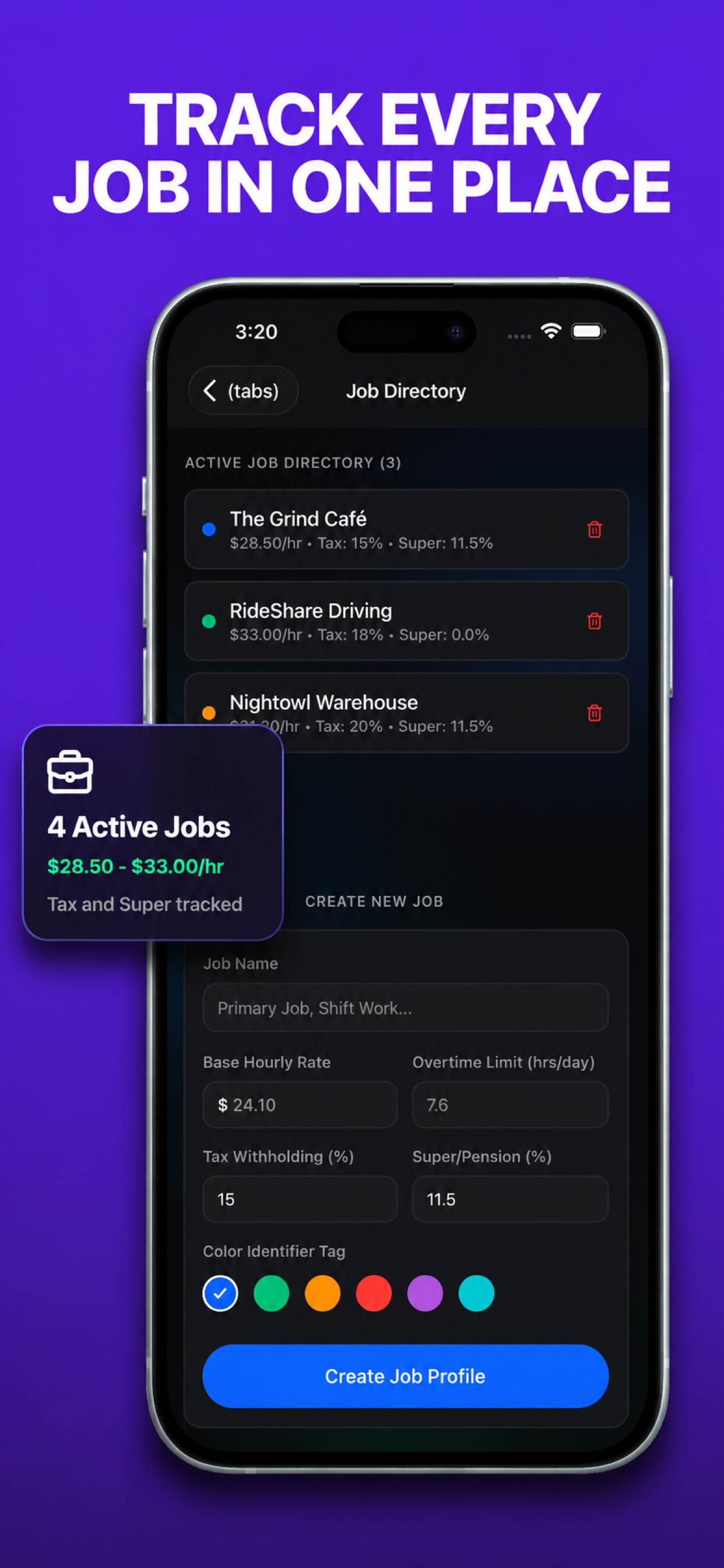 Shiftpenny: Hours & Pay screenshot 3