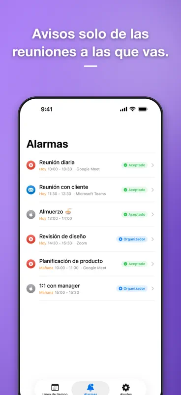 Auto Alarm: Zugesagte Termine screenshot 5 of 5