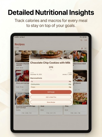 Cookora iPad screenshot