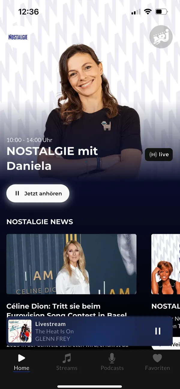 Screenshot #1 pour NOSTALGIE Deutschland