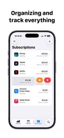 My Subs - Subscription tracker Screenshot 2 of 5