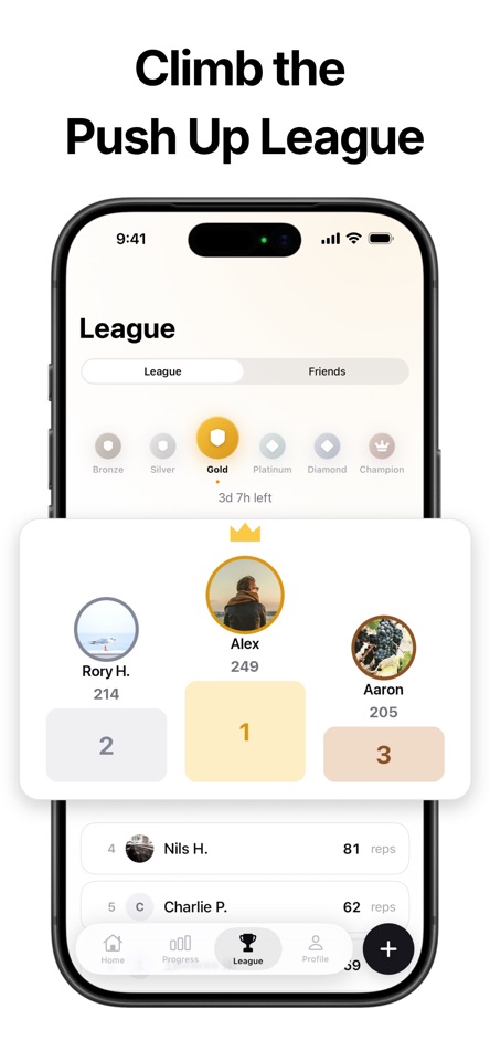 PushRank: Push Up Counter Game screenshot 4