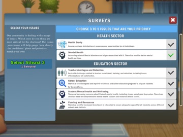 President Voting Election Game iPad screenshot