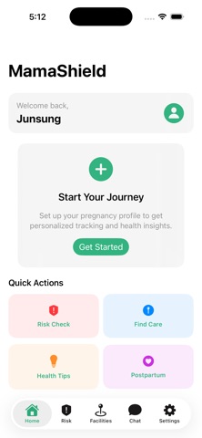 MamaShield - Pregnancy Care iPhone screenshot
