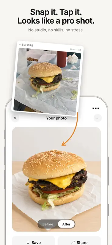 Foodcamera: Food Photo Editor screenshot 1 of 5