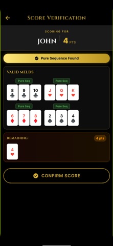 Rummy AI Scorer screenshot