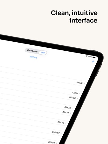 Expense Tracker "Cateibo" iPad screenshot
