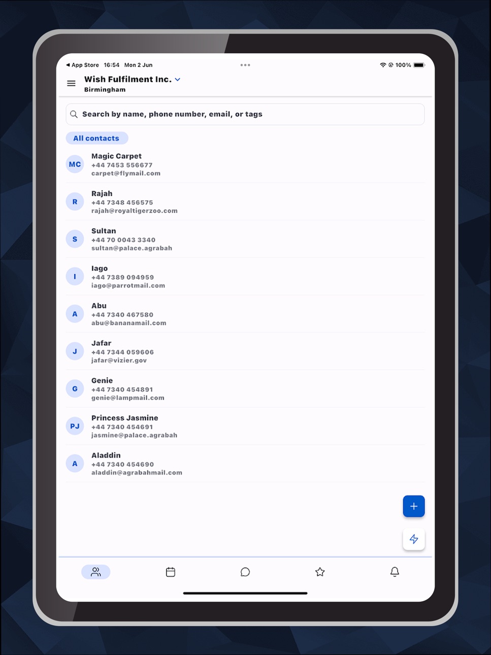 iPad screenshot