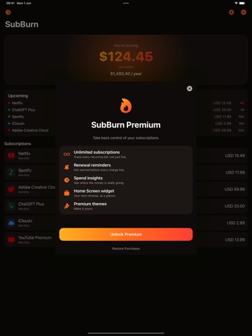 SubBurn iPad screenshot