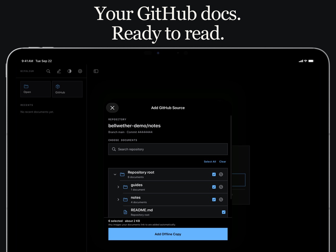 Screenshot 9 of Bifolium: Markdown Reader