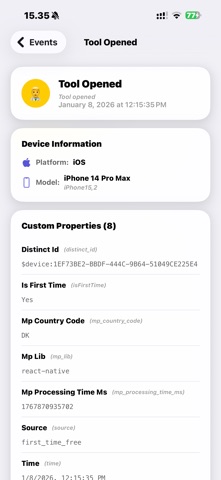 Event Flow: Mixpanel Events screenshot