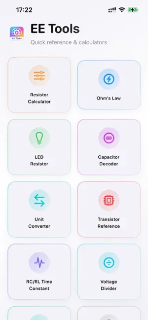 Electronics Reference Toolkit screenshot 1