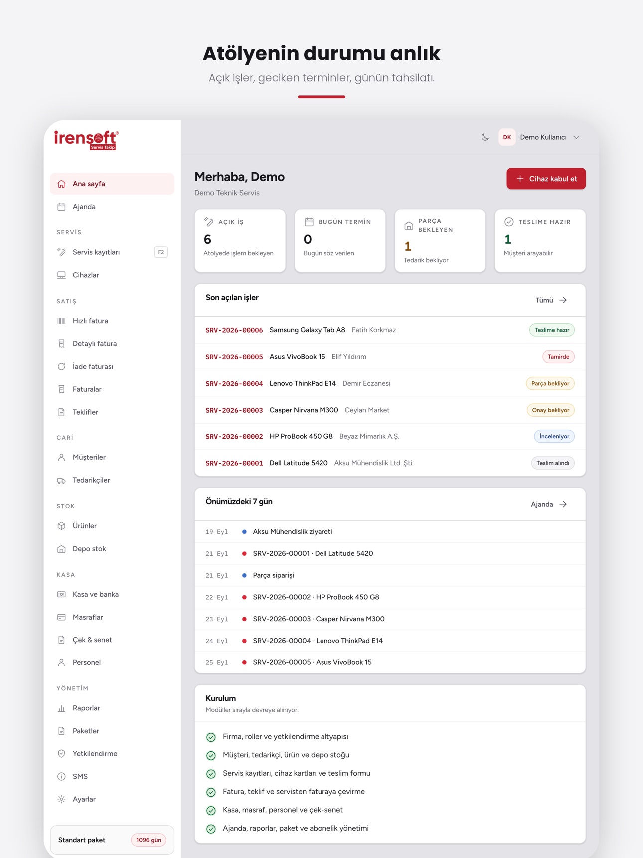 Screenshot 10 of İrensoft Servis Takip
