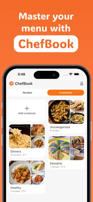 Recipe Meal Planner - ChefBook screenshot 1