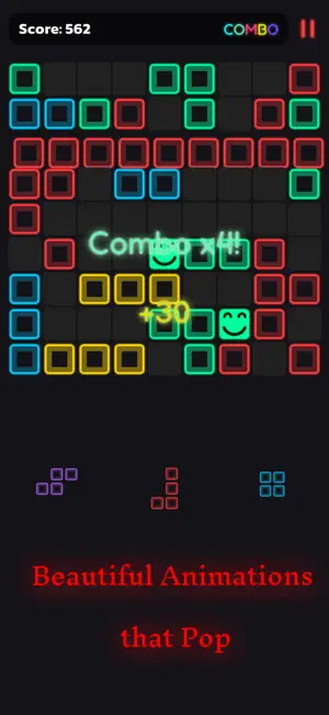 Neon Block Rush screenshot 3