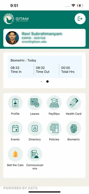 My-GITAM screenshot 2