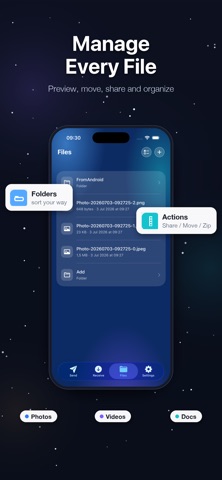 xFast: Share & Transfer Files iPhone screenshot