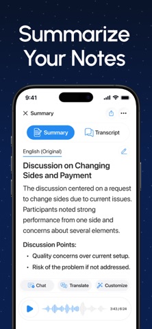 AI Note Taker & Speech to Text iPhone screenshot