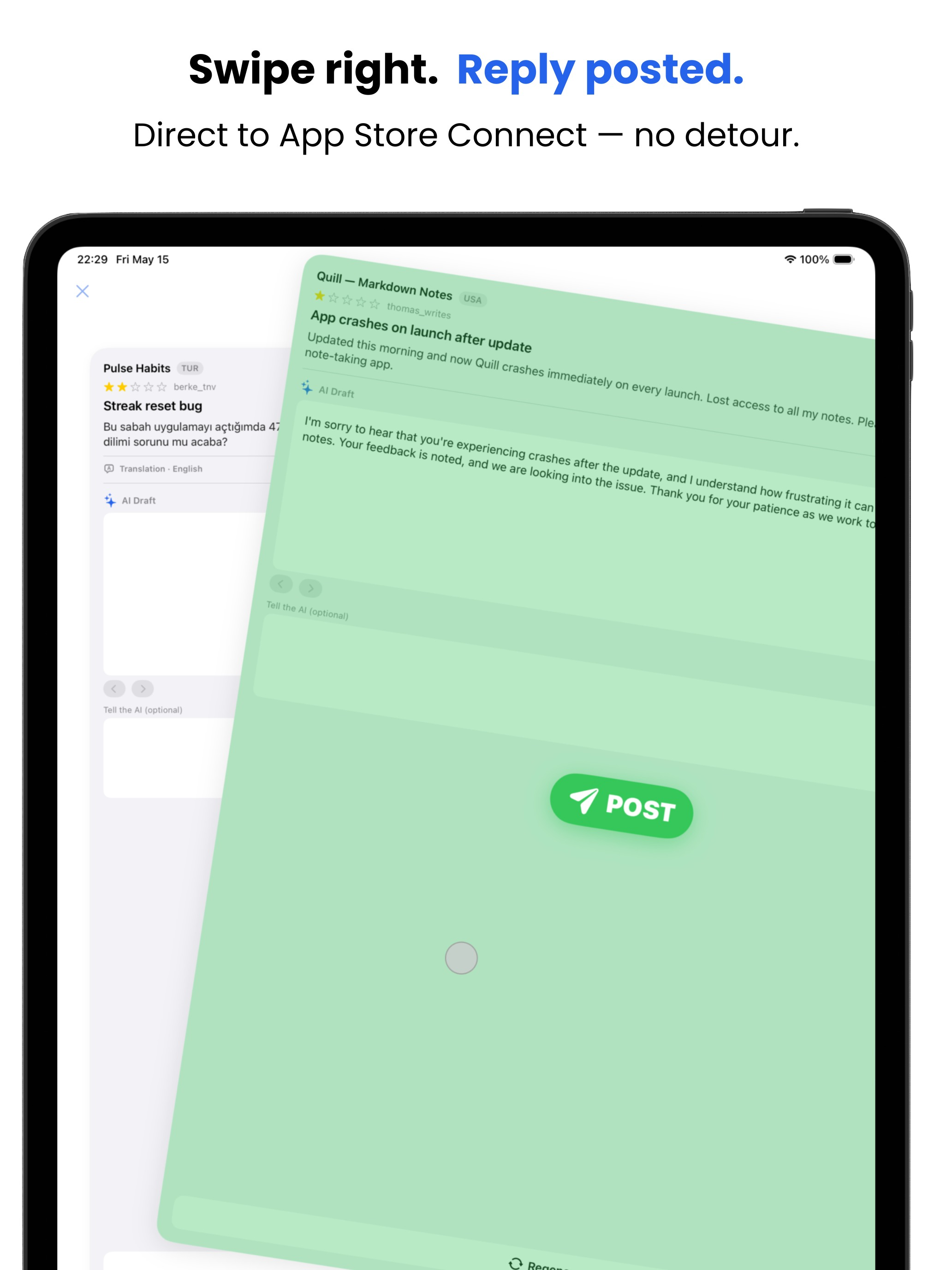 Vink: Reply to App Reviews screenshot 7