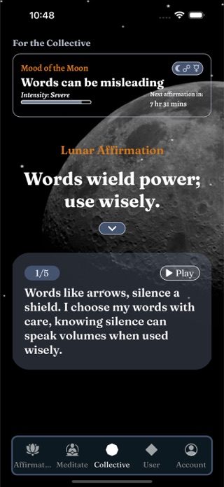 Lunar Affirmations Screenshot 1 of 10