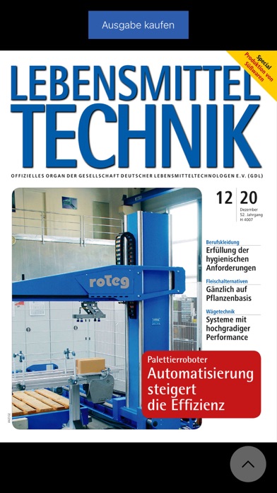 Screenshot #2 pour LebensmittelTechnik ePaper