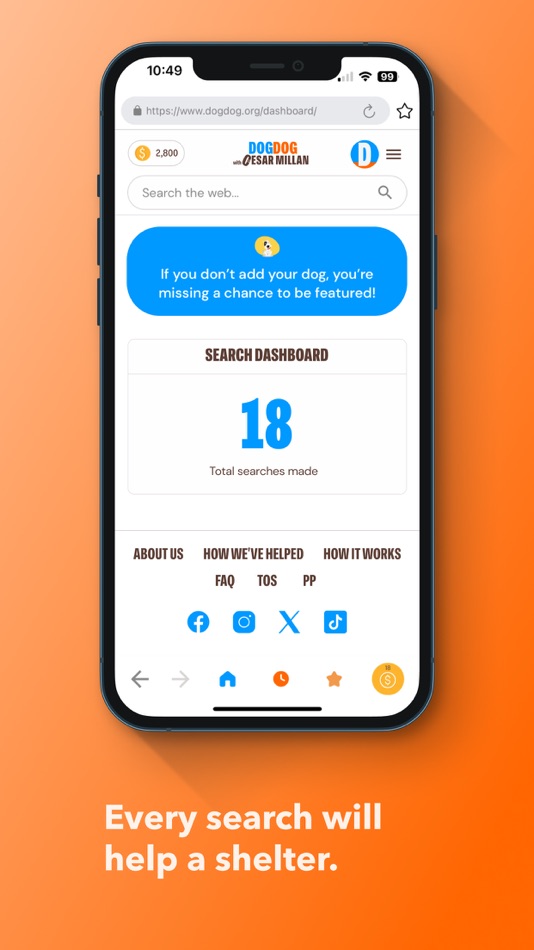 #4. DogDog Search (iOS) 由: Goodsearch LLC