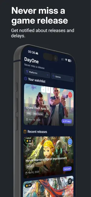 DayOne: Game Tracker screenshot 1