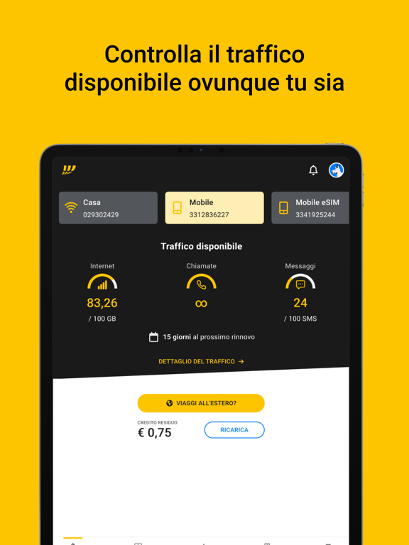 MyFastweb iPad screenshot 2