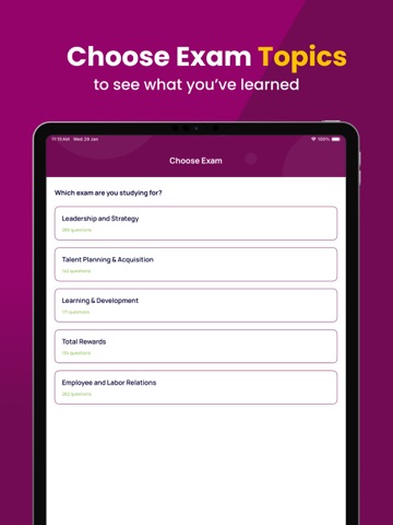 SPHR HRCI Practice Test & Exam iPad screenshot